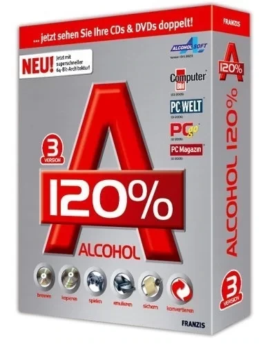 Эмулятор CD/DVD-дисков — Alcohol 120% 2.1.1 Build 1019 RePack by KpoJIuK