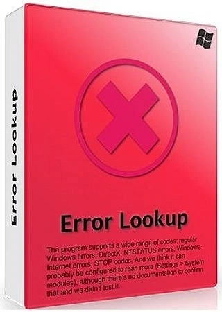 Error Lookup 2.6 + Portable