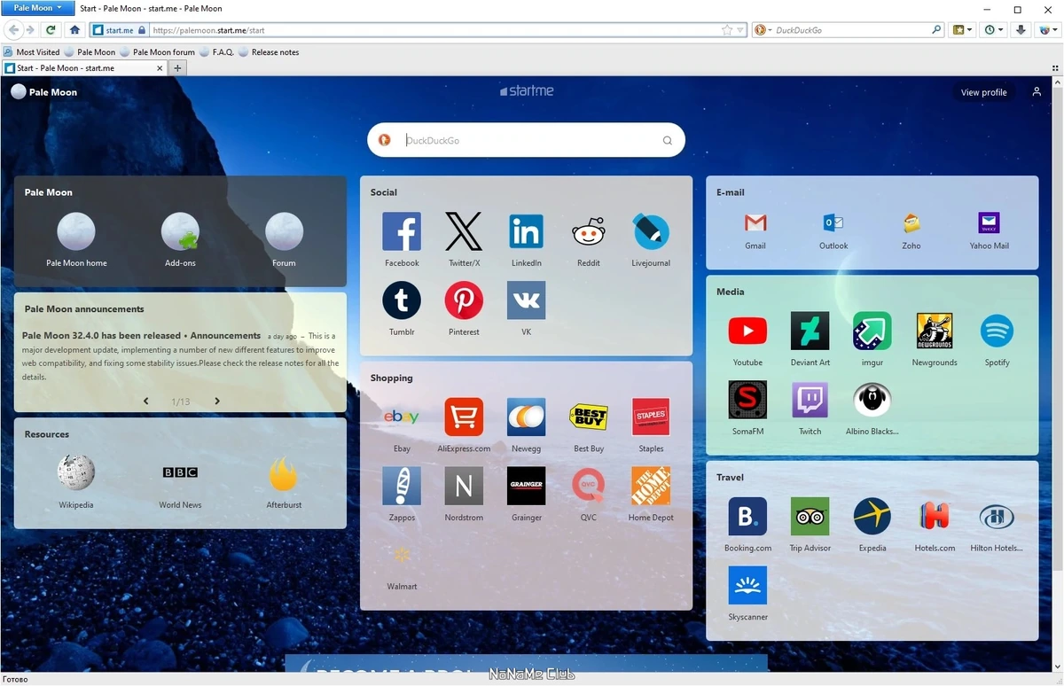 Браузер - Pale Moon 32.4.0 + Portable — изображение 1