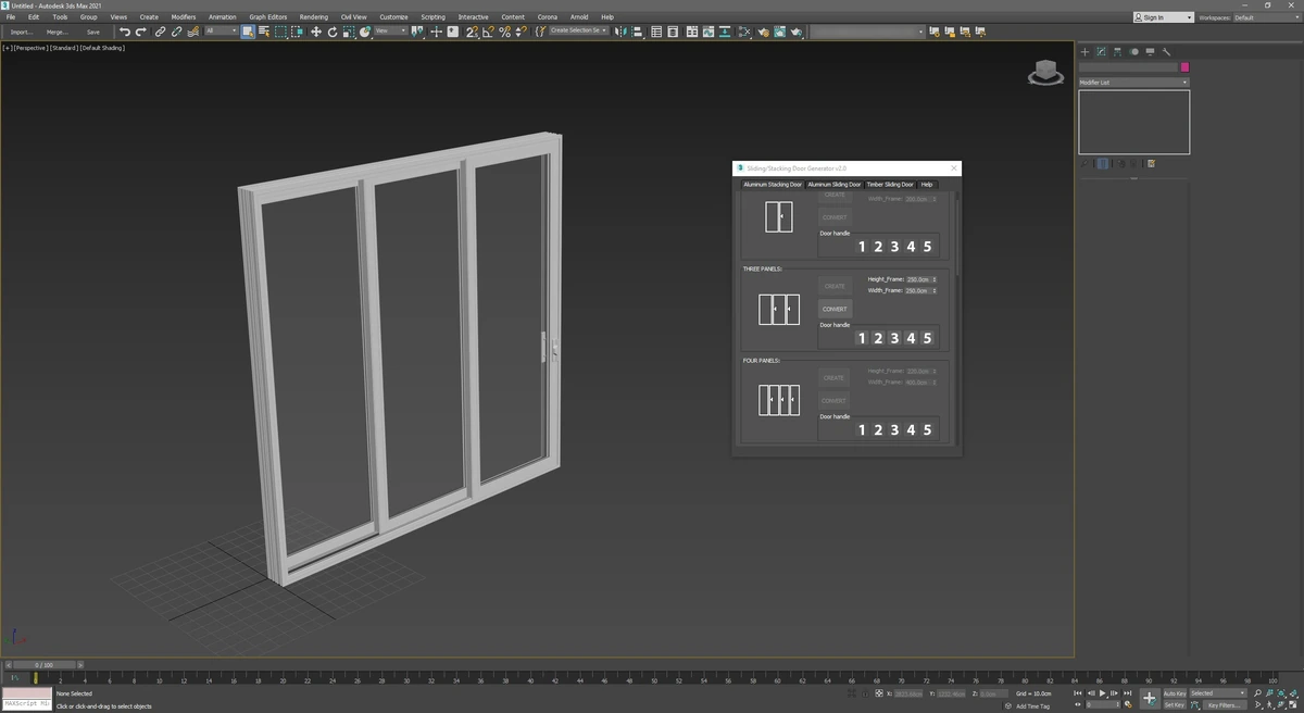 ArchvizTools - Sliding & Stacking Door Generator 2.0 — изображение 1