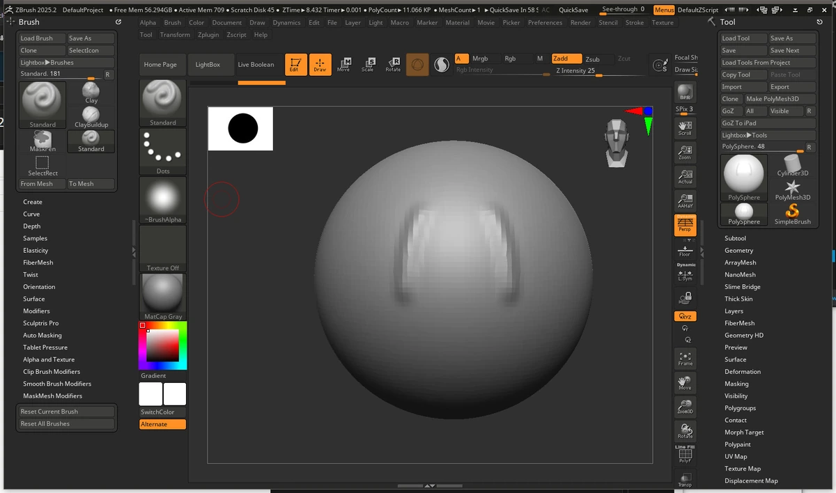 Программа для 3D скульпторов и художников ZBrush 2025.2.0 — изображение 1