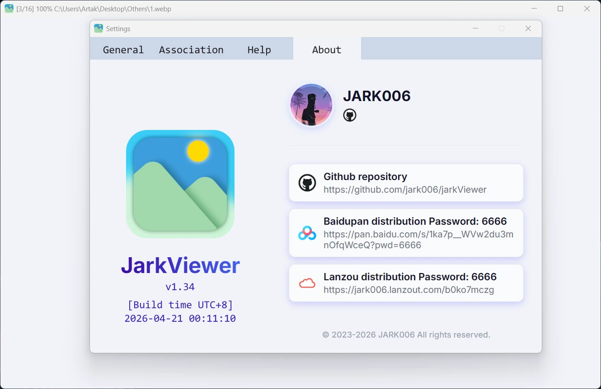 Просмотрщик изображений JarkViewer 1.34 Portable — изображение 1