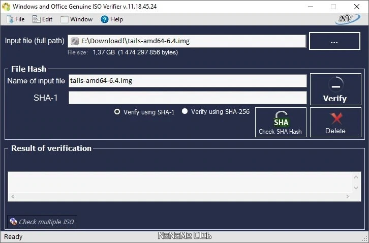 Проверка подлинности Windows and Office Genuine ISO Verifier 11.18.45.24 Portable — изображение 1