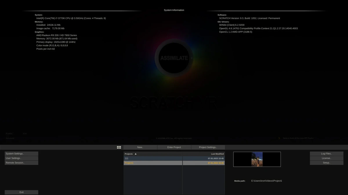 Assimilate Scratch 9.3 Build 1052 — изображение 1