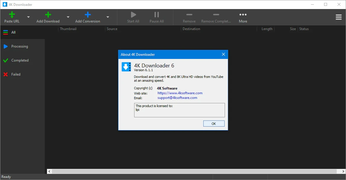 4K Downloader 6.1.1 — изображение 1