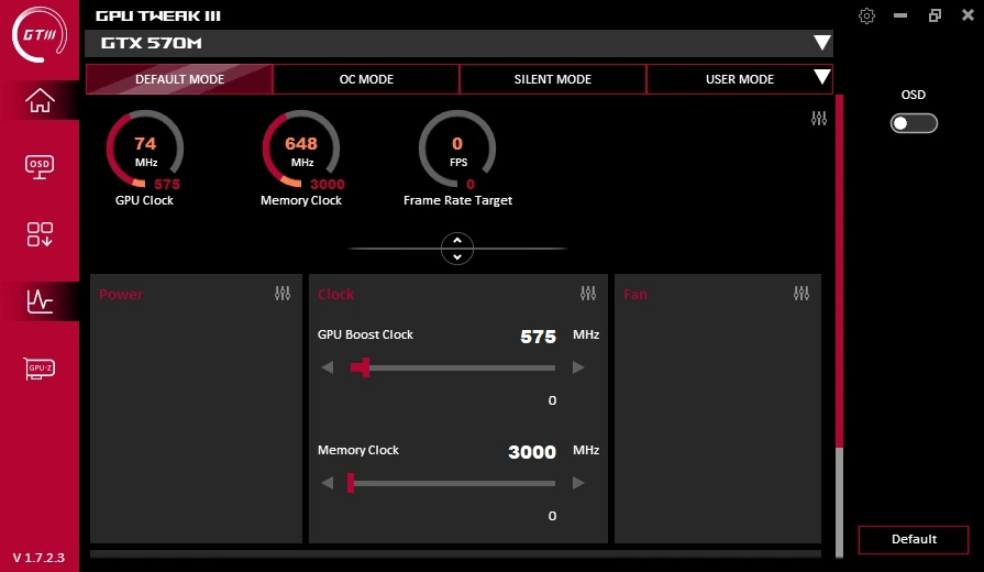 ASUS GPU Tweak III 1.7.2.3 — изображение 1