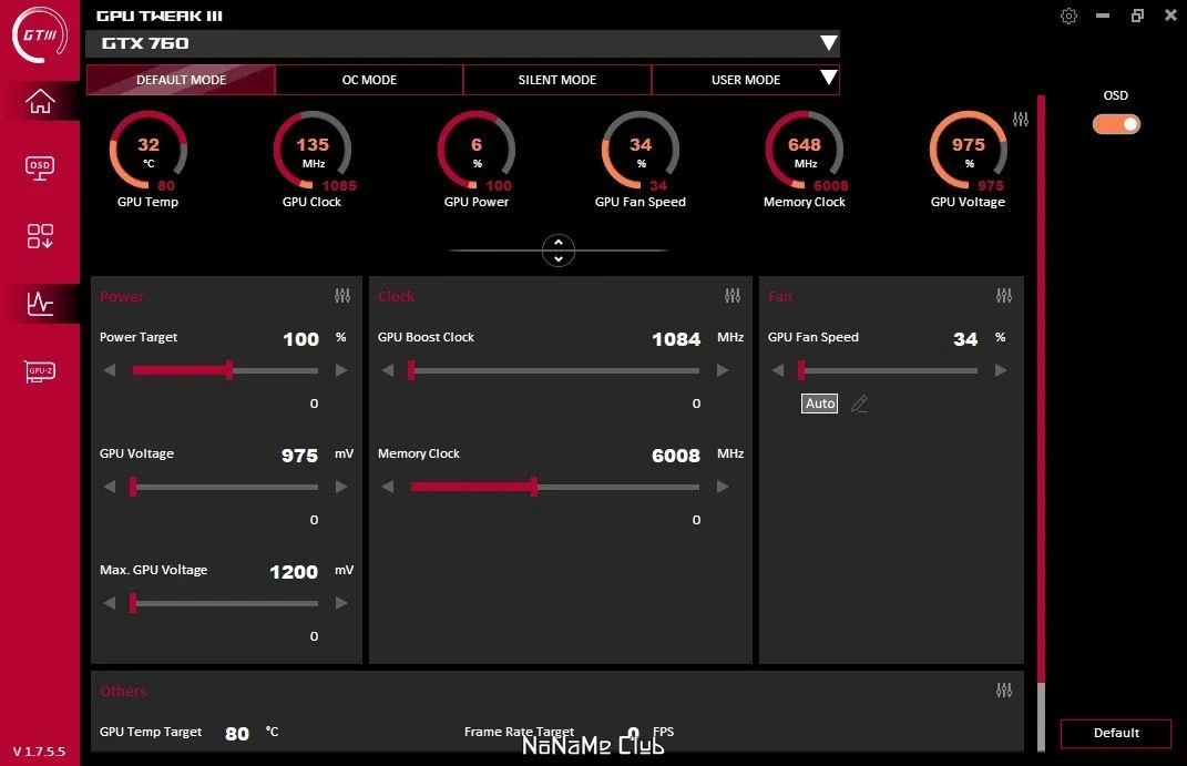 ASUS GPU Tweak III 1.7.5.5 — изображение 1