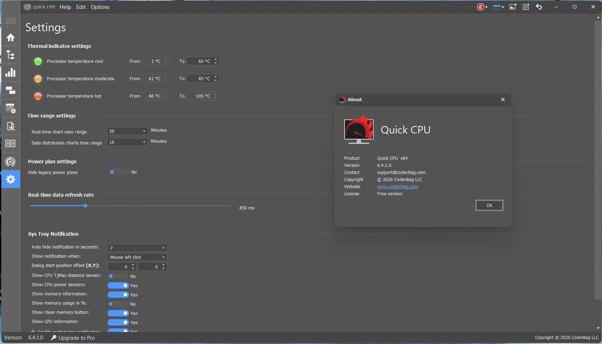 Quick CPU 6.4.1.0 — изображение 1