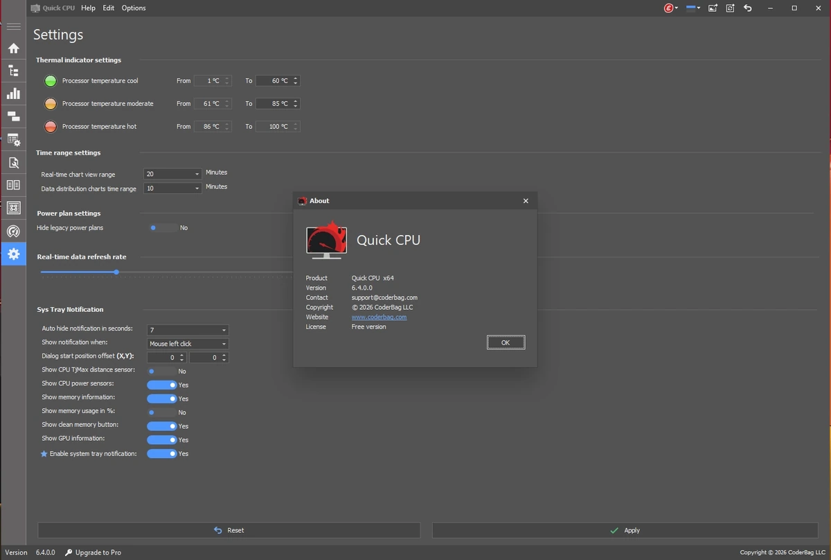 Quick CPU 6.4.0.0 — изображение 1