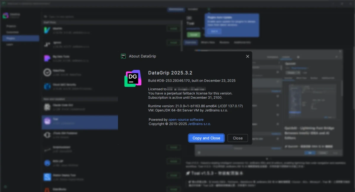 Работа с базами Oracle, SQL Server, MySQL JetBrains DataGrip 2025.3.2 (x64-arm64) by IDE`a — изображение 1