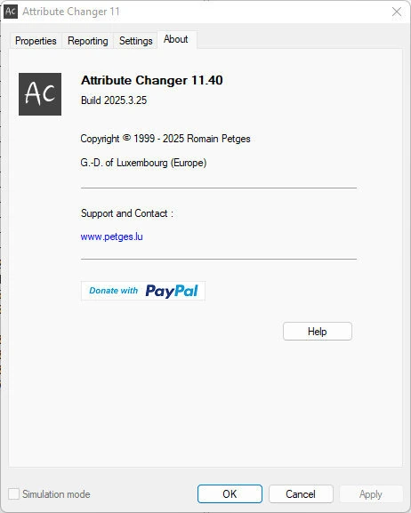 Изменение атрибутов папок и файлов Attribute Changer 11.40 + Portable — изображение 1