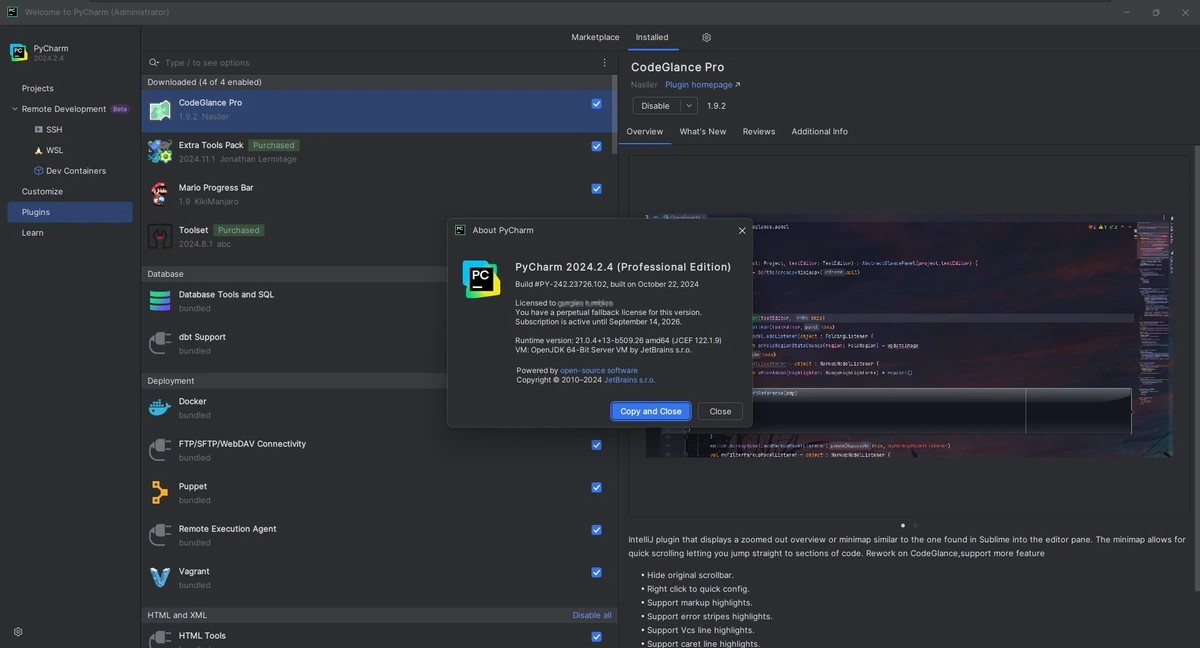 Разработка на языке Python JetBrains PyCharm Professional 2024.2.4 (x64-arm64) Repack by Sitego — изображение 1