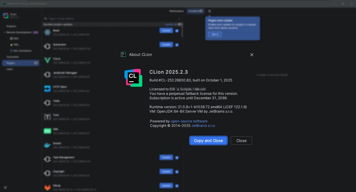 Разработка на С и С++ JetBrains CLion 2025.2.3 by Sitego — изображение 1