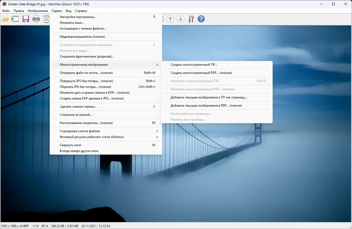 Редактирование и просмотр изображений IrfanView 4.75 by Dodakaedr — изображение 1