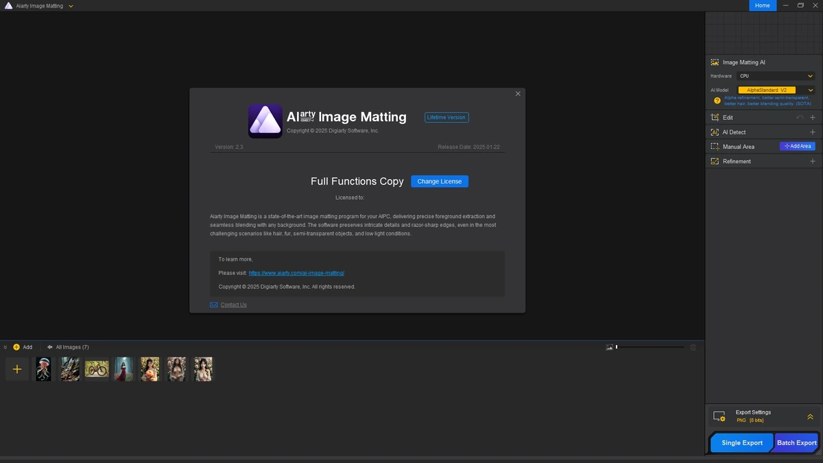Редактор фото Digiarty AIArty Image Matting 2.3 by FC Portables — изображение 1