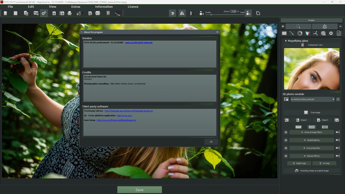 Редактор фото FOTO projects 3D professional 1.12.04285 by FC Portables — изображение 1