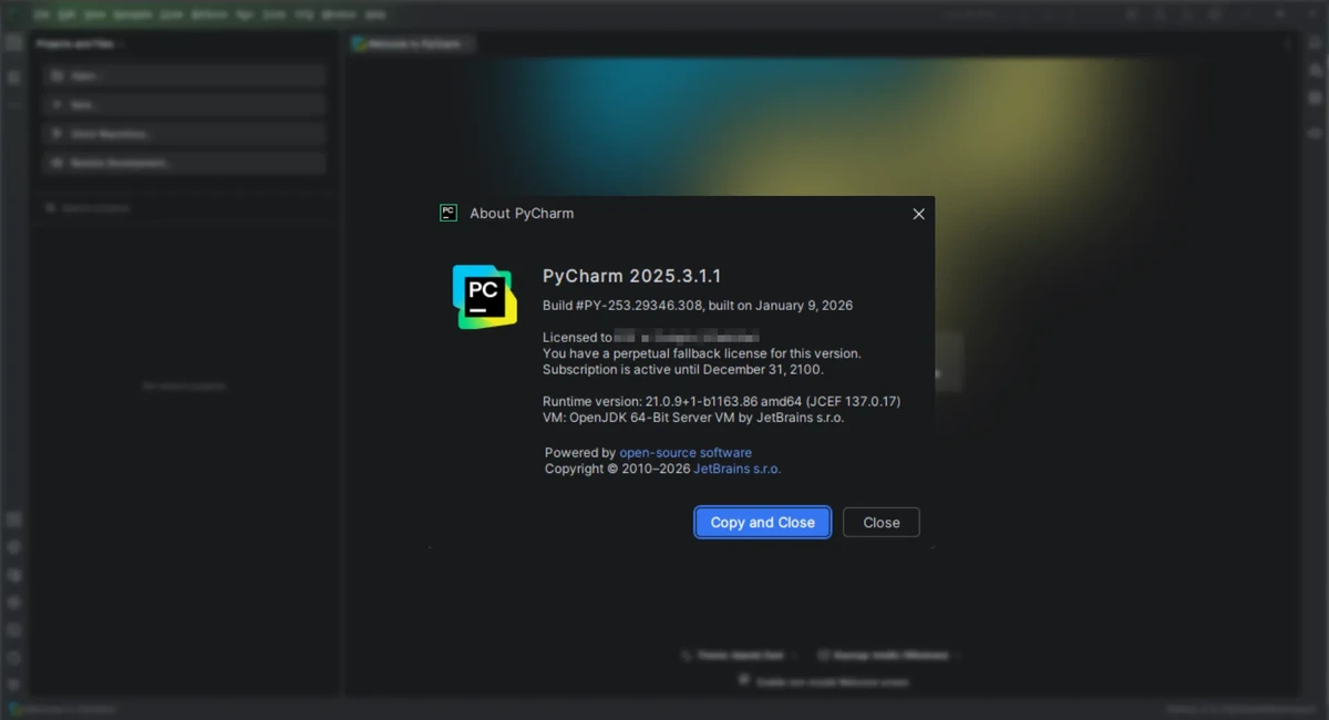 Редактор Javascript, Coffescript, HTML/CSS JetBrains PyCharm Professional 2025.3.1.1 (x64-arm64) by IDE`a — изображение 1
