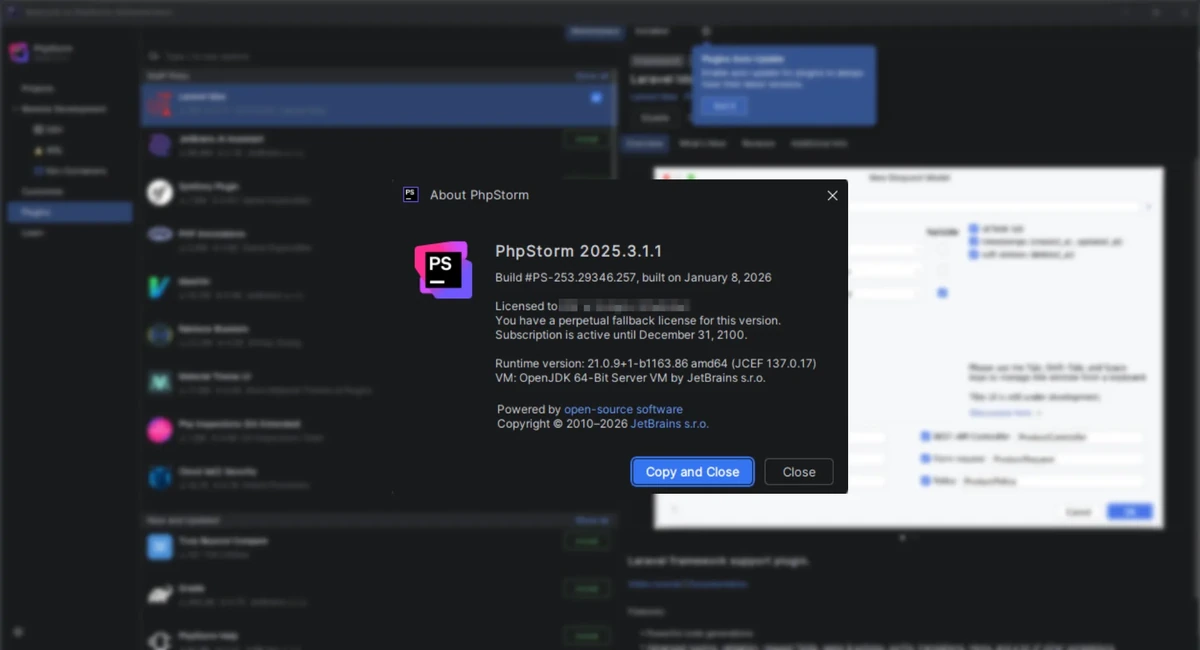 Редактор кода PHP JetBrains PhpStorm 2025.3.1.1 (x64-arm64) by IDE`a — изображение 1