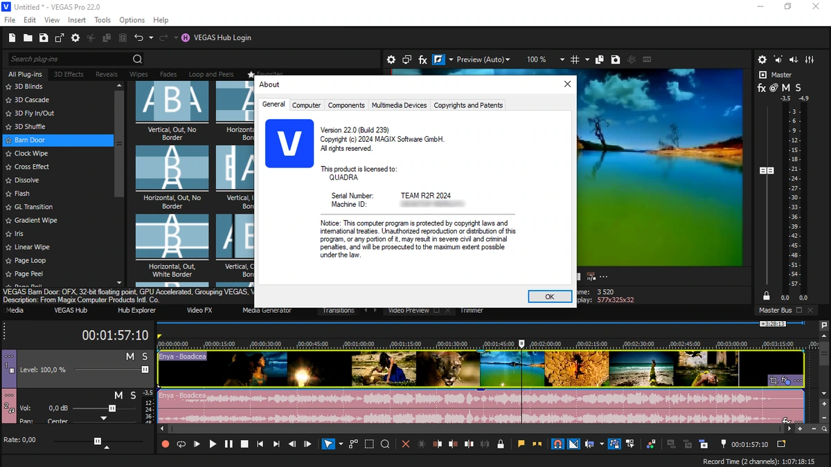 Редактор мультимедиа MAGIX Vegas Pro 22.0 Build 239 — изображение 1