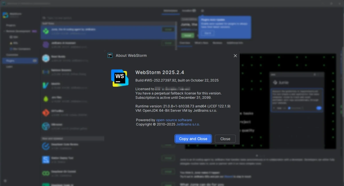 Редактор структуры кода Jetbrains WebStorm 2025.2.4 (x64-arm64) by IDE`a — изображение 1