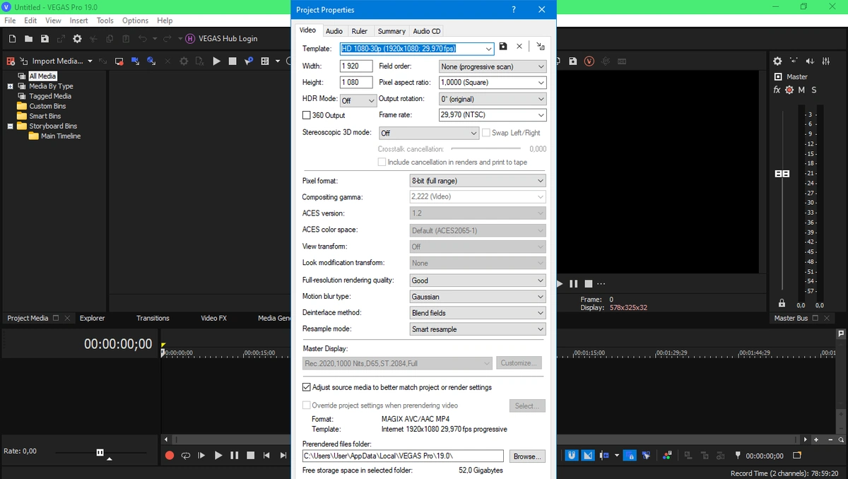 Редактор видео и аудио потоков - MAGIX Vegas Pro 19.0 Build 361 RePack by KpoJIuK — изображение 1