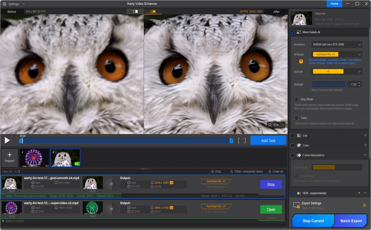 Улучшение видео Aiarty Video Enhancer 3.7 — изображение 1