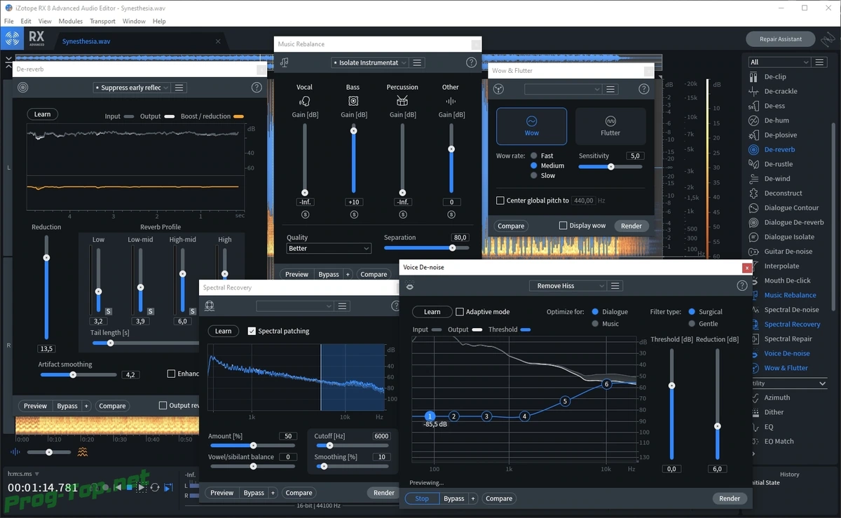 Ремонт и полировка звука - iZotope - RX 8 Audio Editor Advanced 8.1.0.544 STANDALONE, VST, VST3, AAX RePack by R2R — изображение 1