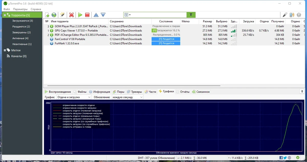 Репак торрент клиента - uTorrent Pro 3.6.0 Build 46590 Stable RePack + Portable by Dodakaedr — изображение 1