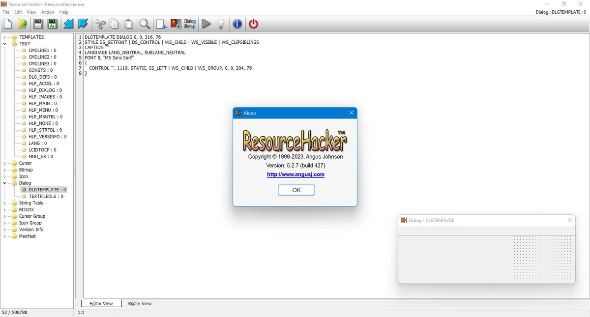 Resource Hacker 5.2.7.427 + Portable — изображение 1
