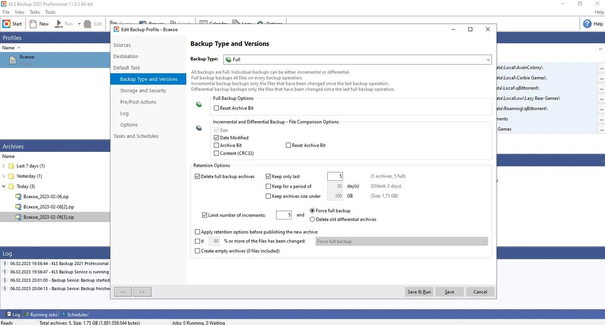 KLS Backup 2021 Professional 11.0.2.0 — изображение 1