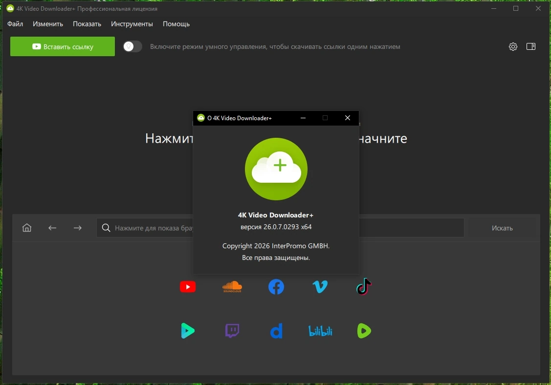 4K Video Downloader+ 26.0.7.293 by elchupacabra — изображение 1