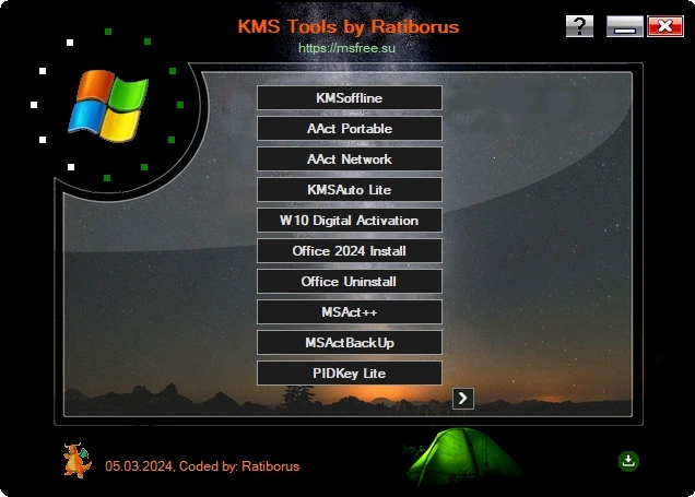Сборник активаторов Windows - KMS Tools Portable by Ratiborus 05.03.2024 — изображение 1