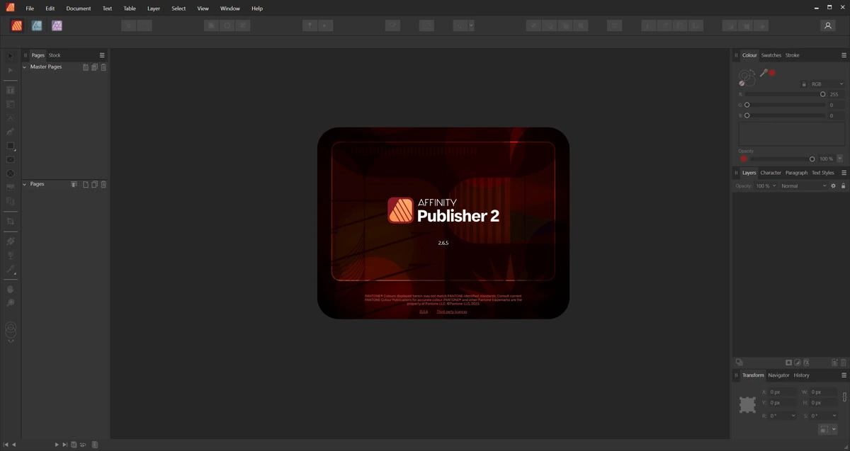 Serif Affinity Publisher 2.6.5.3782 — изображение 1