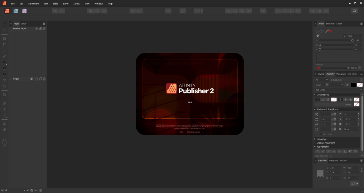 Serif Affinity Publisher 2.6.4.3634 — изображение 1