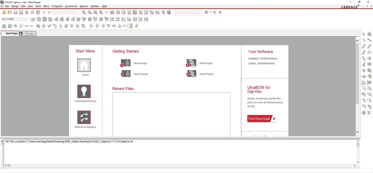 Схемотехника OrCAD Capture PSpice Lite 17.2 — изображение 1