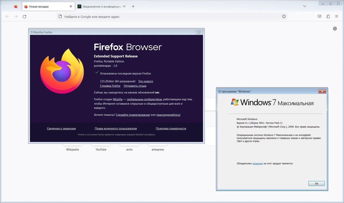 Браузер для слабых ПК Firefox Browser ESR 115.20.0 by PortableApps — изображение 1