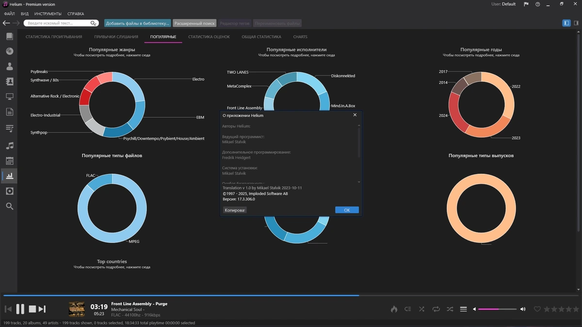 Систематизация музыкальной коллекции Helium Music Manager Premium 17.3.306.0 by elchupacabra — изображение 1