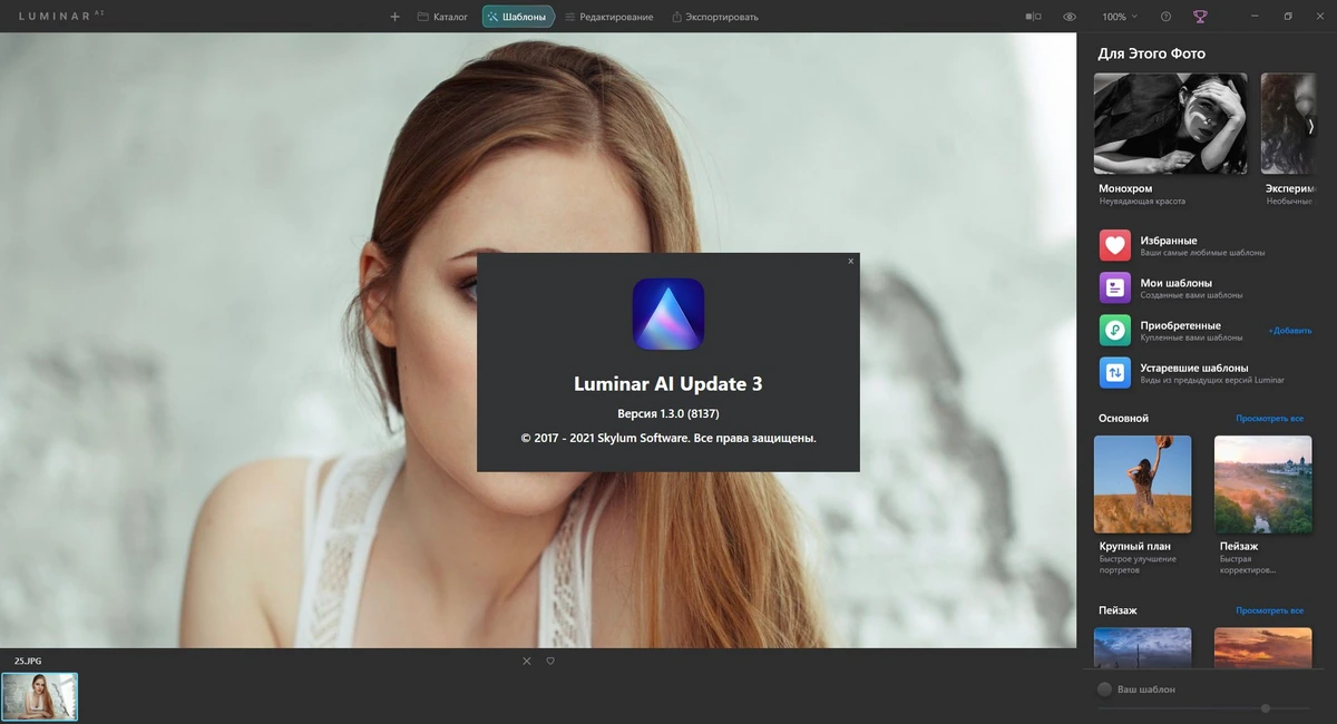 Skylum Luminar AI 1.3.0.8137 RePack (& Portable) by elchupacabra — изображение 1