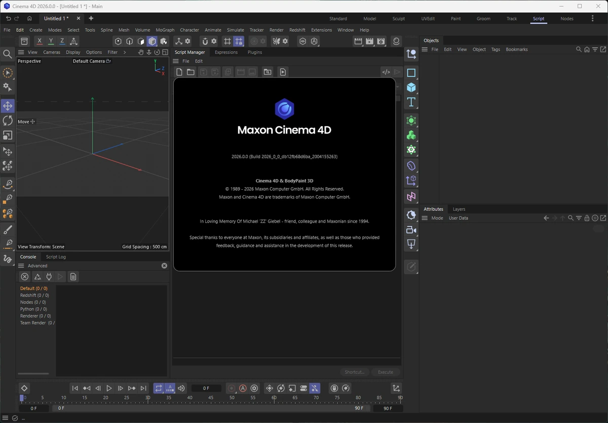 Создание анимации Cinema 4D 2026.0 — изображение 1