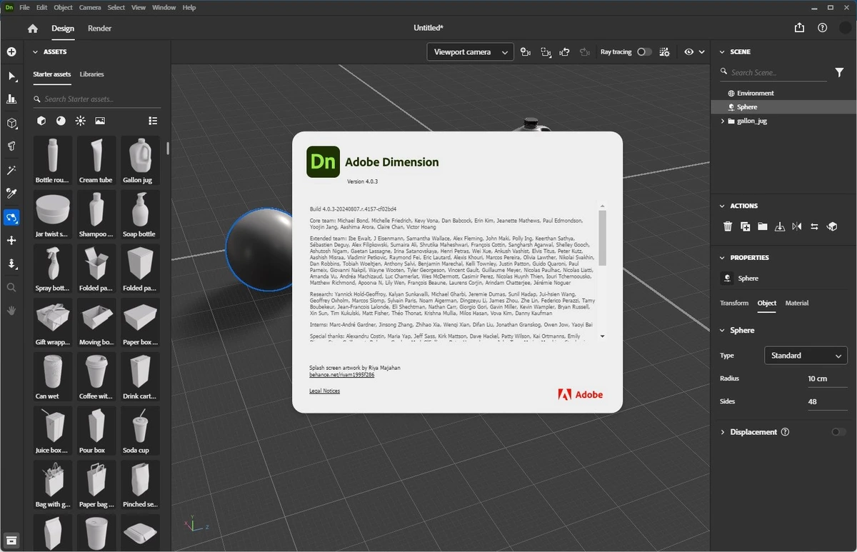 Создание фотореалистических изображений Adobe Dimension 2024 4.0.3 (x64) Portable by 7997 — изображение 1