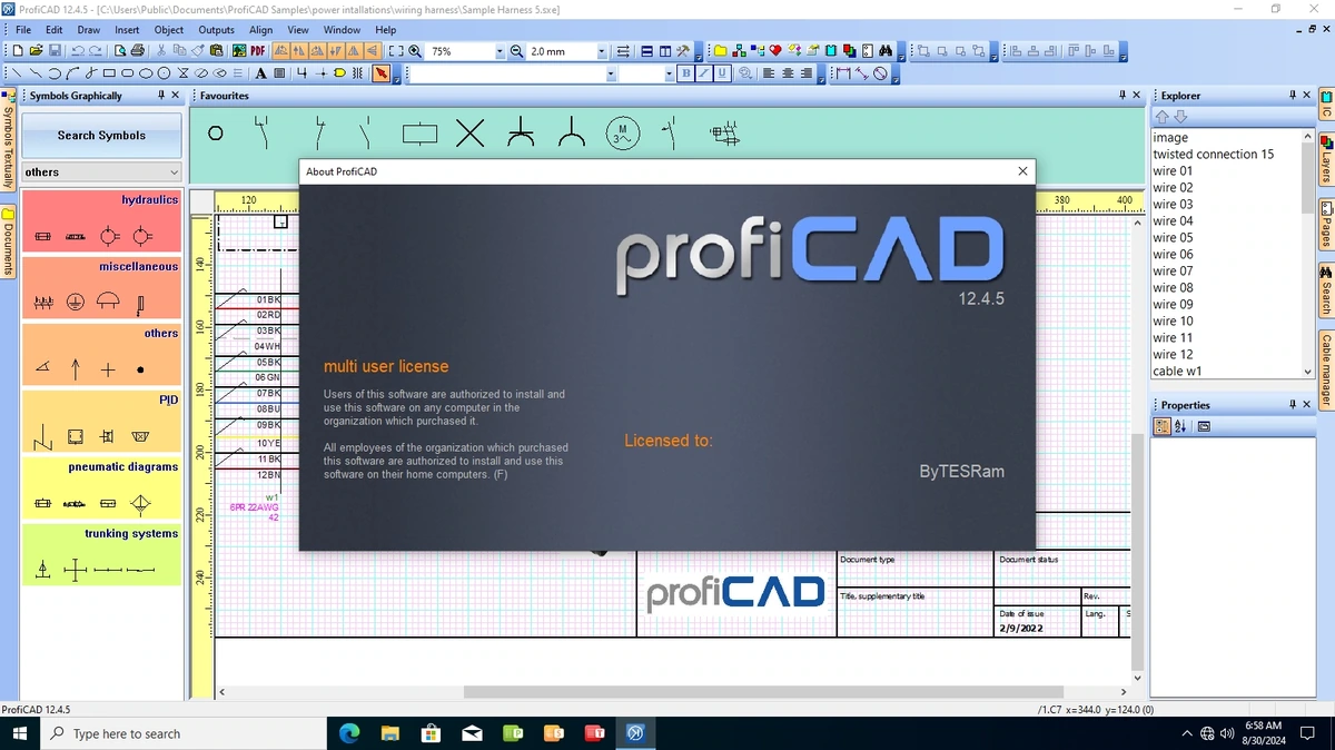 Создание электрических схем ProfiCAD 12.4.5 — изображение 1