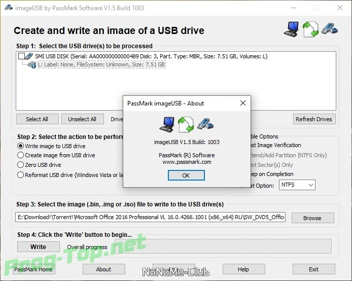 Создание образа из USB флешки - ImageUSB 1.5.1003 Portable — изображение 1