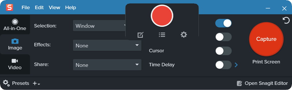 Создание скриншотов TechSmith SnagIt 2026.3.0 Build 11648 — изображение 1