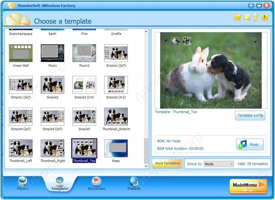 Создание слайд-шоу ThunderSoft Slideshow Factory 6.6.0 by elchupacabra — изображение 1