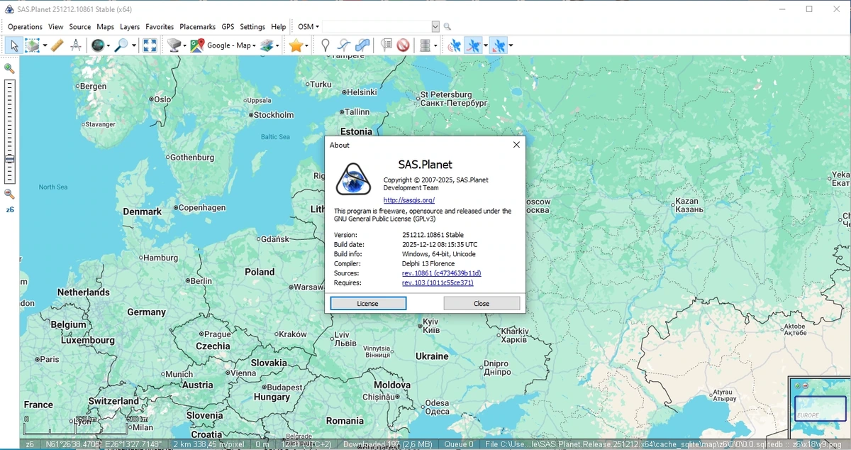 Спутниковые карты SAS.Планета 251212 portable — изображение 1