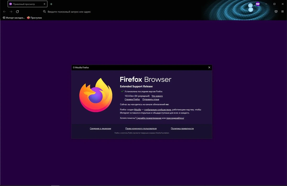 Стабильный браузер - Firefox Browser ESR 102.8.0 Portable by PortableApps — изображение 1