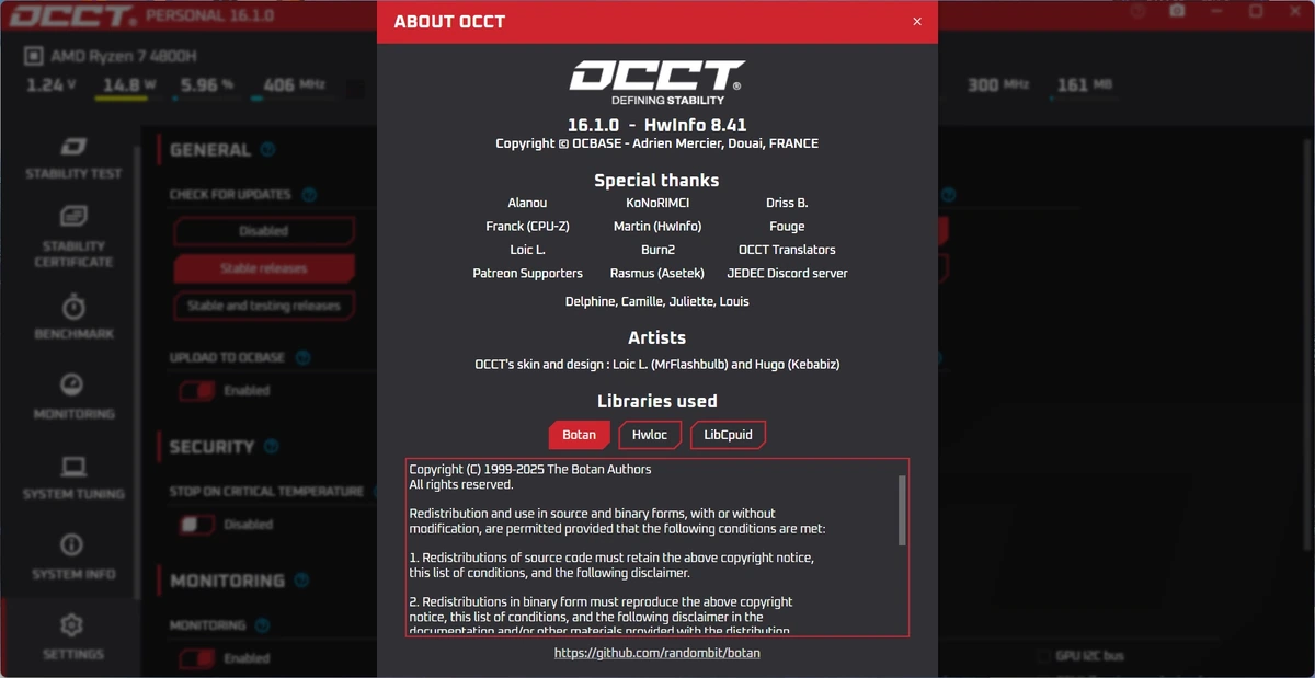 Стресс тест видеокарт OCCT 16.1.0 Portable — изображение 1