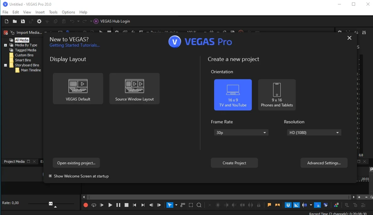 Сведение аудио и видео потоков MAGIX Vegas Pro 20.0 Build 403 by KpoJIuK — изображение 1