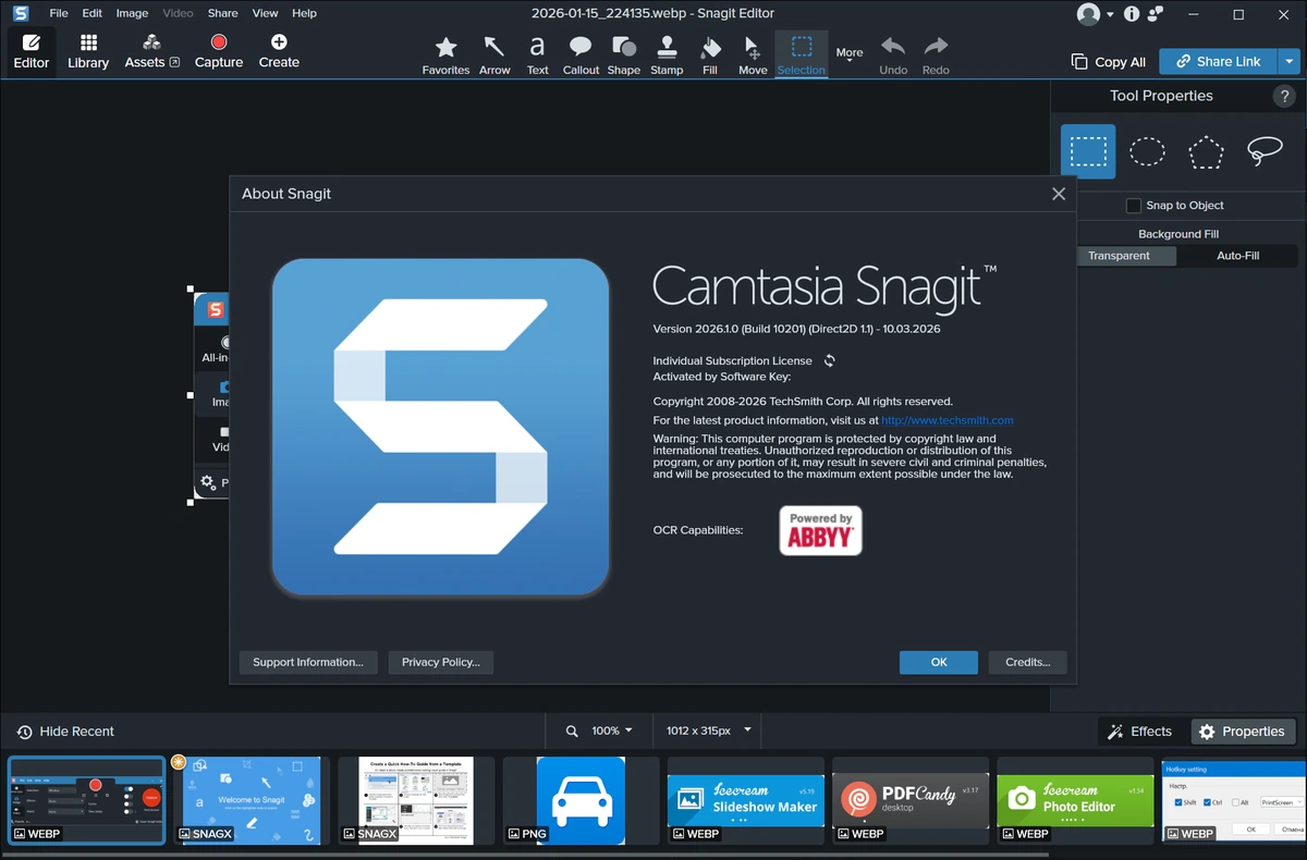TechSmith SnagIt 2026.1.0 Build 10201 — изображение 1