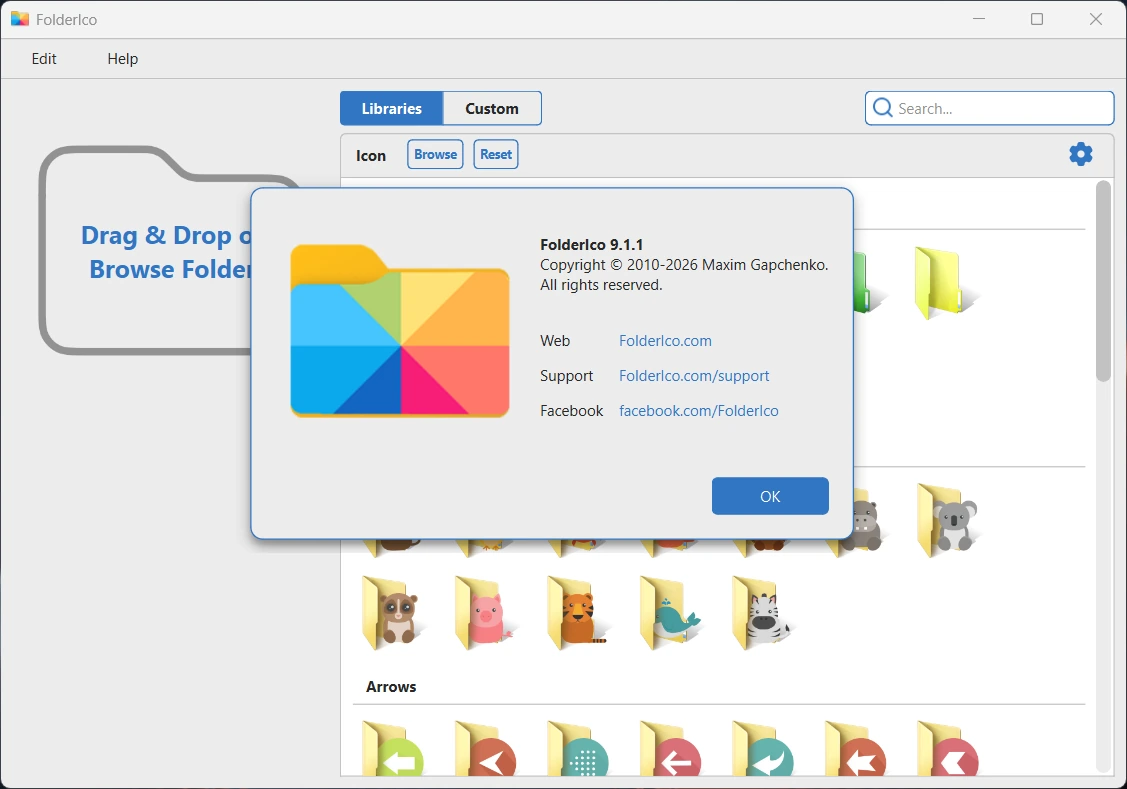Teorex FolderIco 9.1.1 RePack — изображение 1
